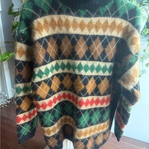 Women multicolor Argyle Sweater